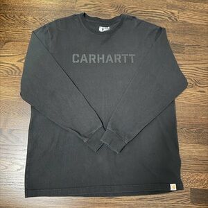 Carhartt Logo Graphic Loose-Fit Heavyweight Long-Sleeve